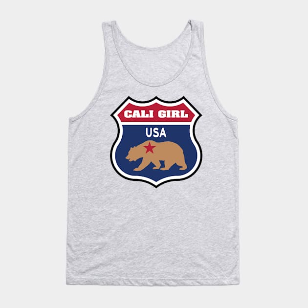 Cali Girl (Interstate USA) Tank Top by CaliKringle